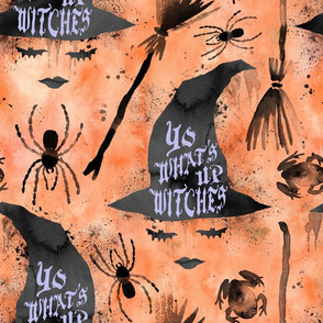 what's up witches 18 inch with orange
