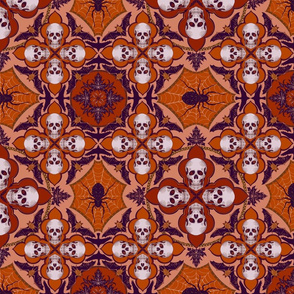 Skull goth orange 