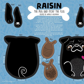 Cut and Sew Raisin the Pug