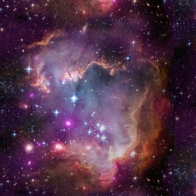 Outer Space Nebula Galaxy Purple 