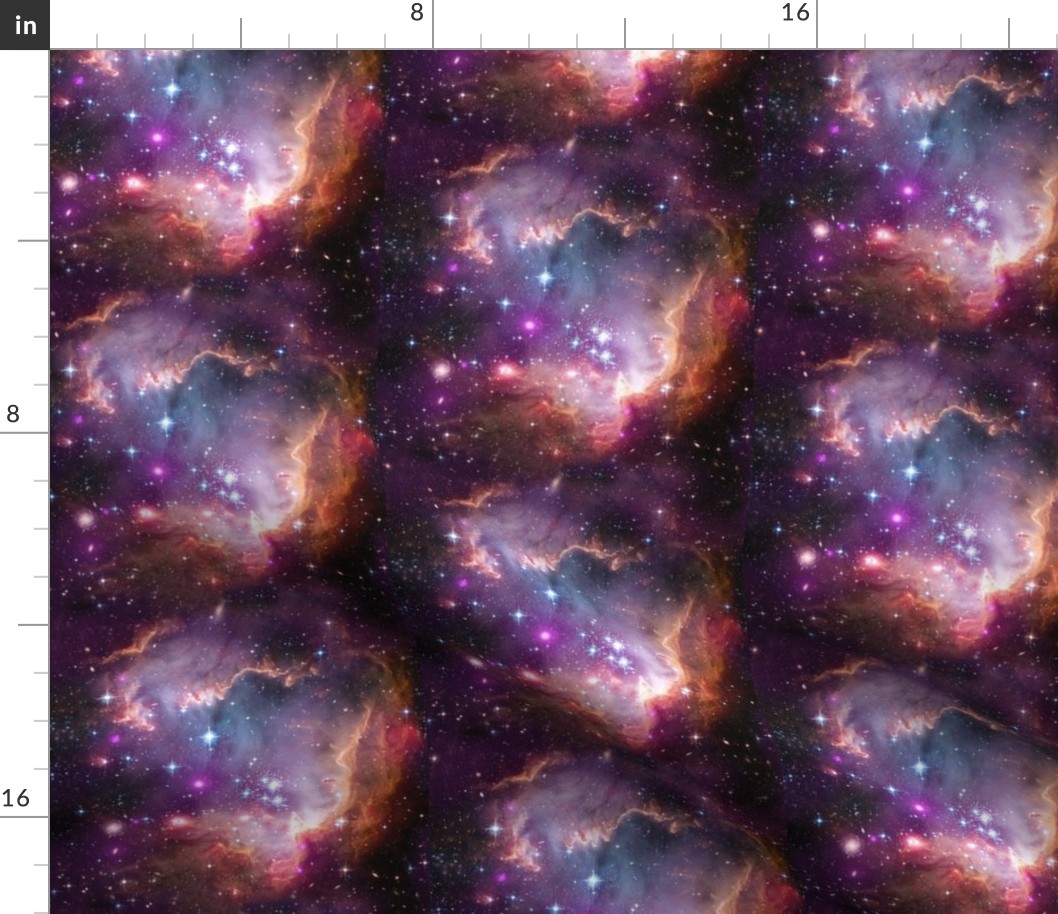 Outer Space Nebula Galaxy Purple 