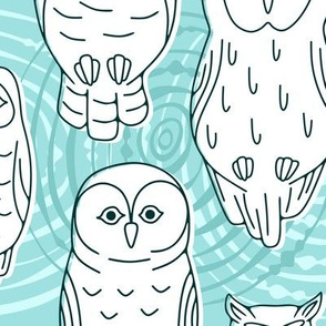 White Owls, XL, 33.33"