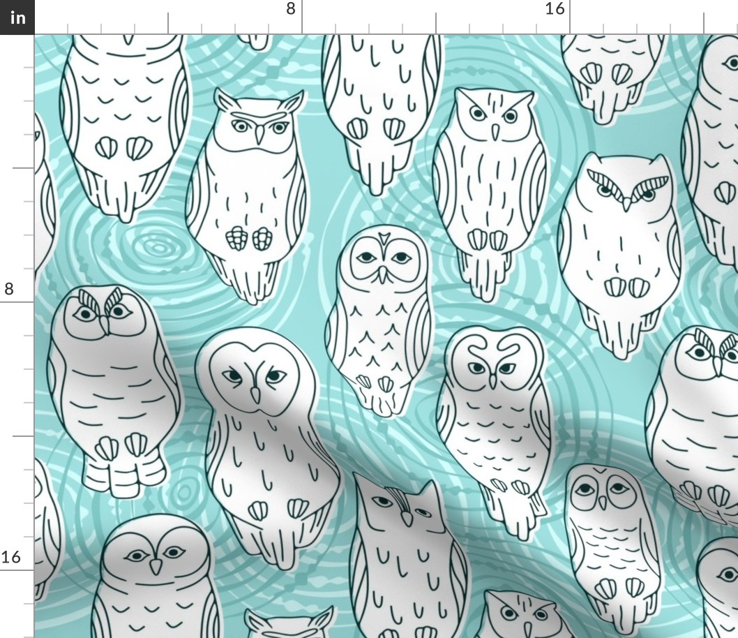 White Owls, XL, 33.33"