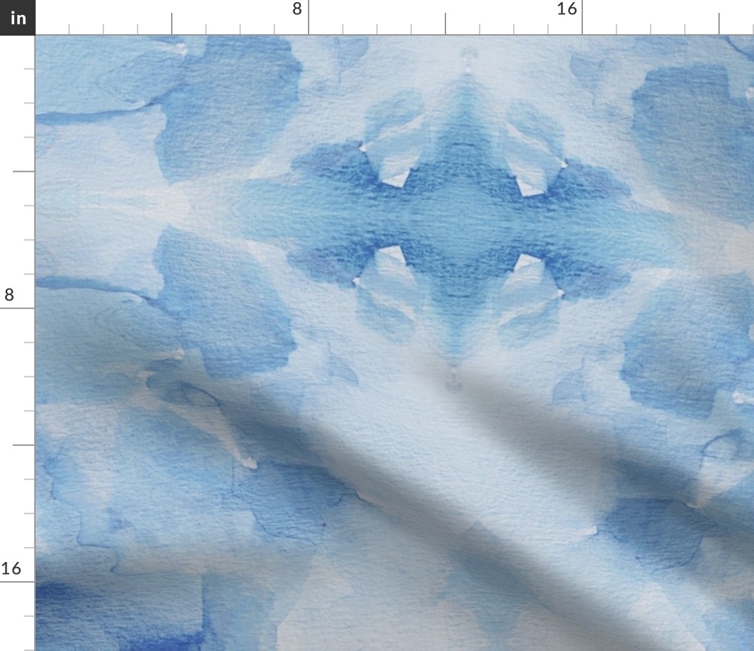 Watercolor rorscharch Blue1