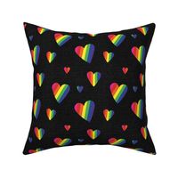 Rainbow Flag hearts small