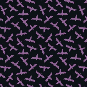 Bat crazy - inverse - purple  
