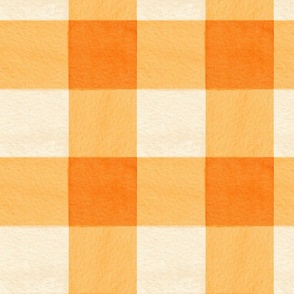 Watercolor October Gingham 