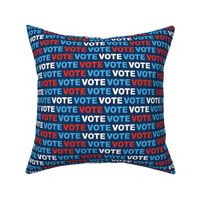 Vote for change typography text design for presidential elections usa blue red navy leopard detailing