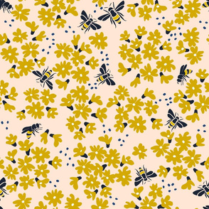 Millefleurs with bees