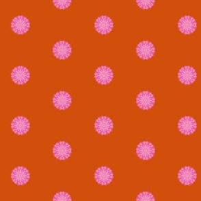 Fancy Flower Lolly Dots on Copper