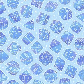 Roll the Dice in Icy Blue