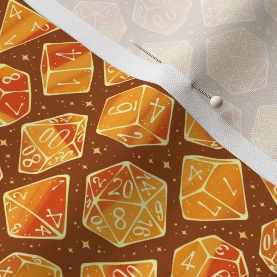 Magic Dice in Pumpkin Spice Orange