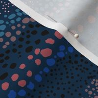 Little textured dots Blue Navy