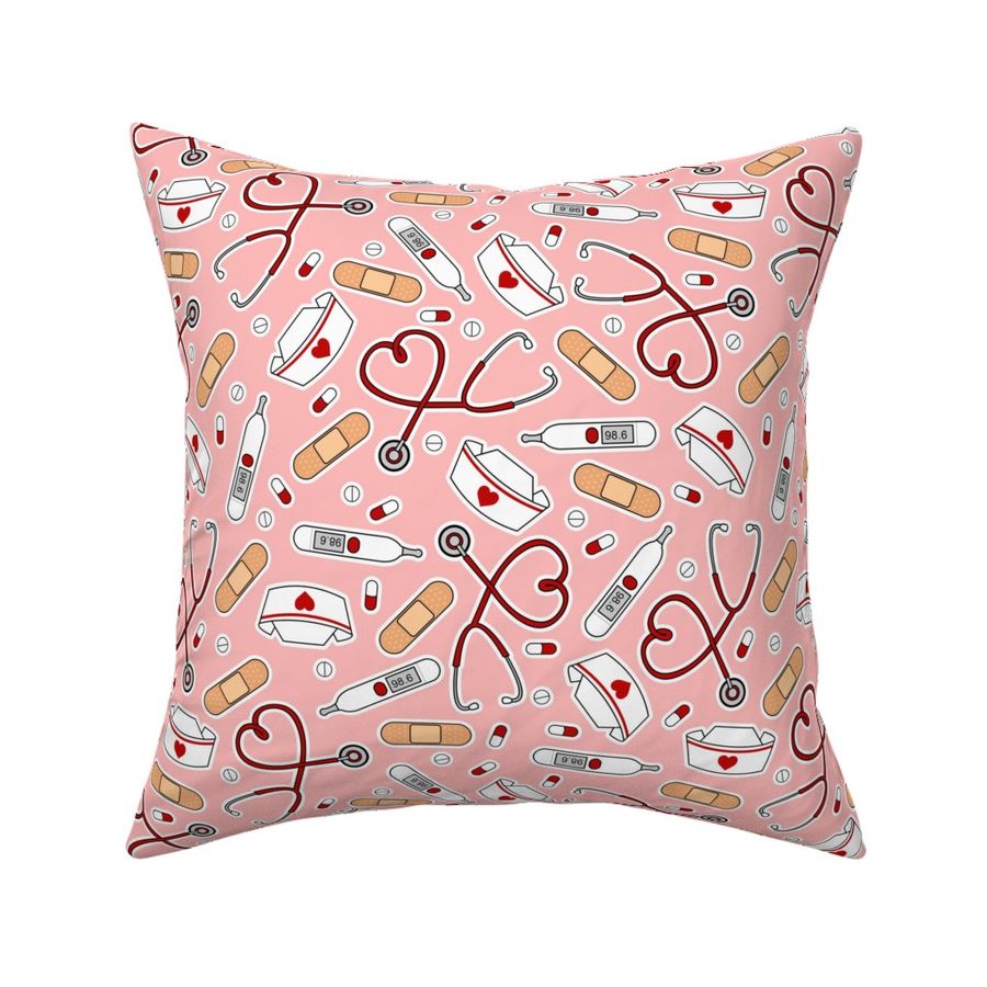 Cute Nurse Love Pink - No Gradient