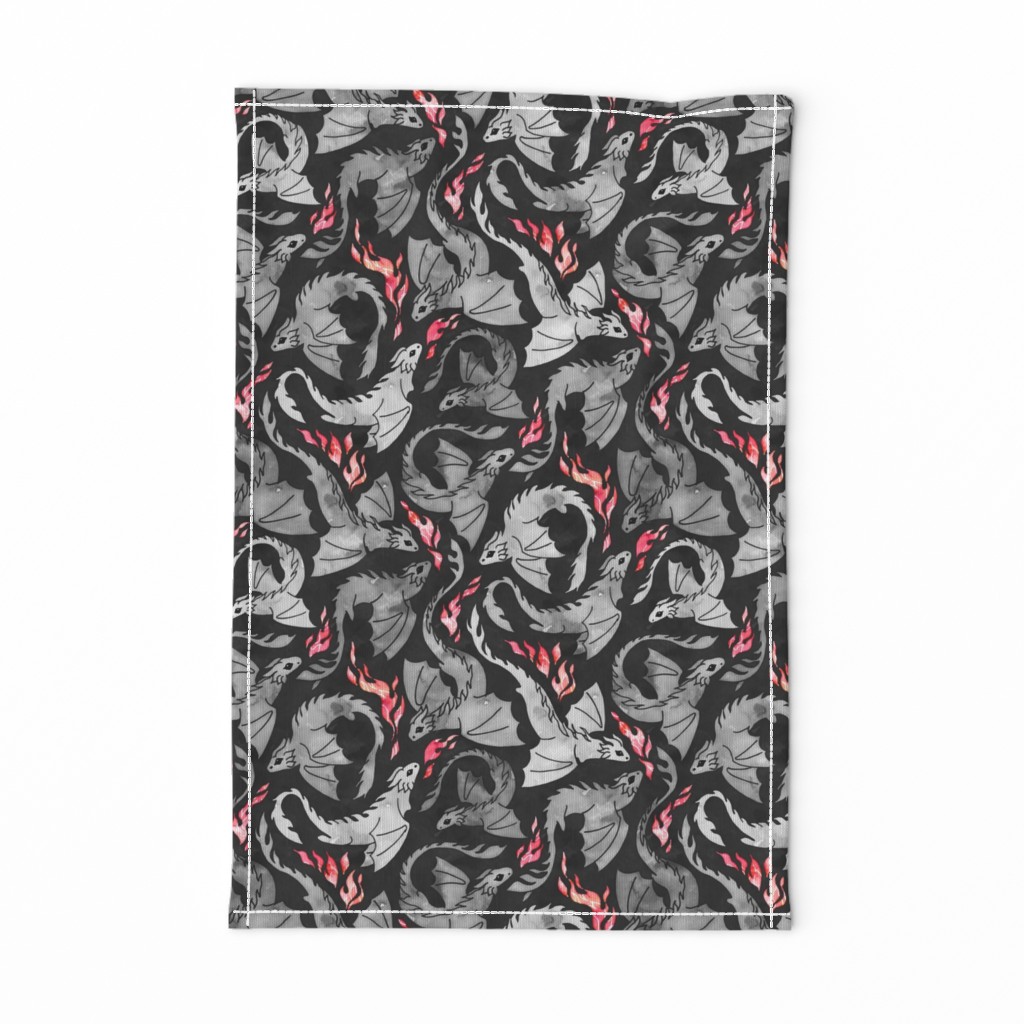 Dragon fire dark grey small