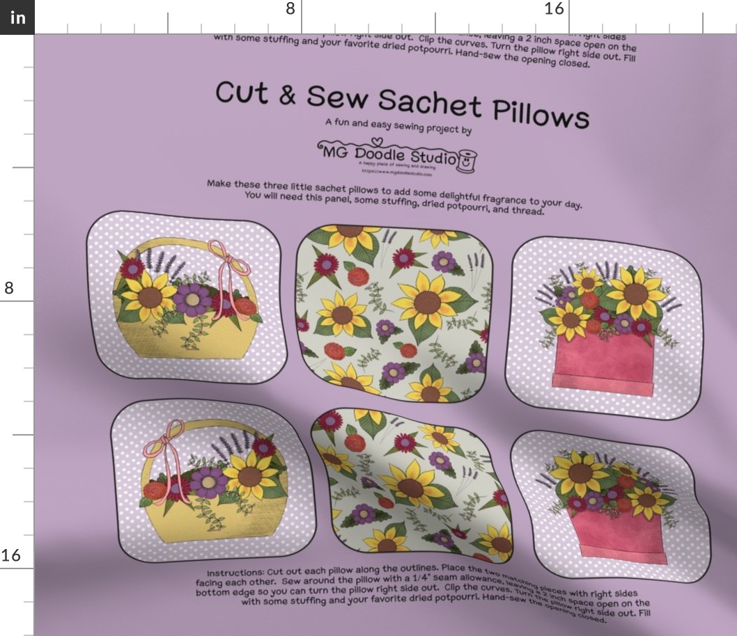 Cut & Sew Sachet Pillows