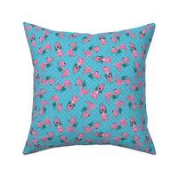 Tossed Dragons Pink and Teal | Sweetie Collection