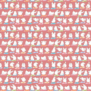 Extra Small Chicken Yoga - Pink