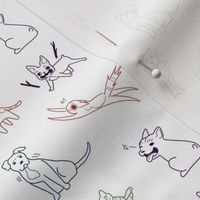 pets pattern rainbow