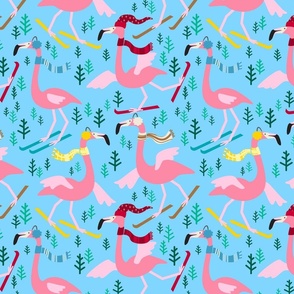 Flamingo Slopes - blue