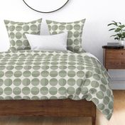 In the Mid Century Mood - Sage Green on Linen