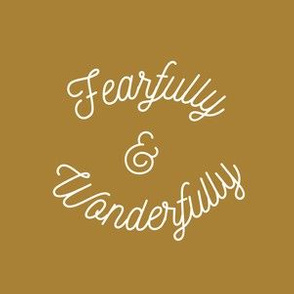 6" square: fearfully and wonderfully // bronze