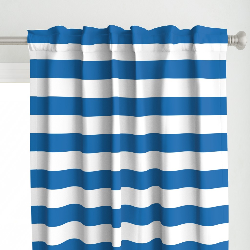 Biscayne Blue Horizontal Tent Stripes Florida Colors of the Sunshine State