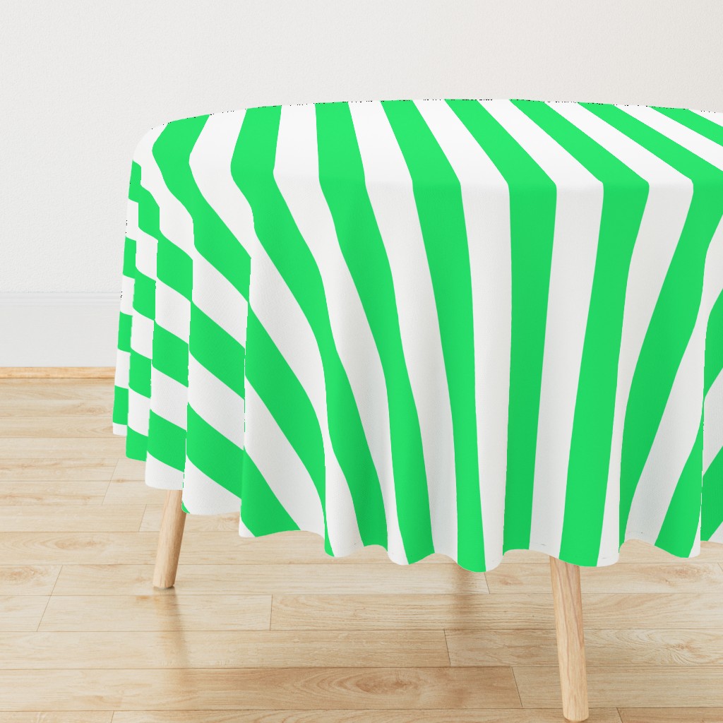 Lime Mojito Green Vertical Tent Stripes Florida Colors of the Sunshine State
