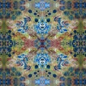 Gentle mirrored Ikat cottage core 