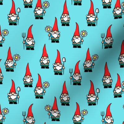 garden gnomes - light blue - LAD20