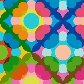 Macro Greens* (Midi) || flower floral abstract kaleidoscope geometric transparent large scale jumbo