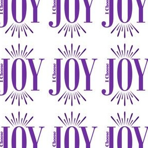 I Choose Joy Purple