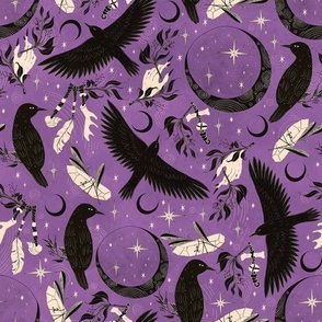 Raven Crow Fabric, Wallpaper and Home Decor | Spoonflower