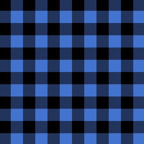 1/2" scale - blue and black plaid - construction coordinate LAD20BS