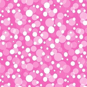 Snowy Dots on Pink
