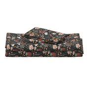 Maya Boho Floral - Black, Medium Scale