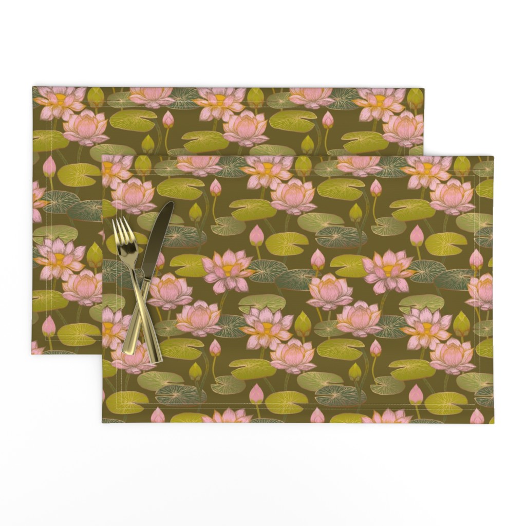 Lotus Blossoms {Moss} medium