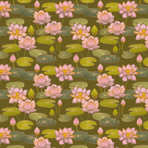 Lotus Blossoms {Moss} medium