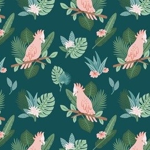 Tropical Pink Parrot - 4in