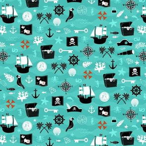 Ahoy There Mid-Century Pirates - Small