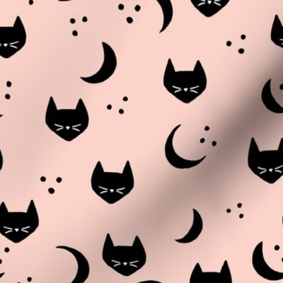 Cats and Moons (blush) - M