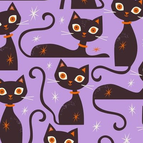 Halloween Cats regular scale Lilac