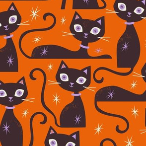 Halloween Cats regular scale Orange