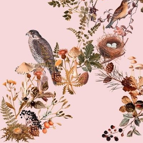 Birds in the Woods Pink // standard