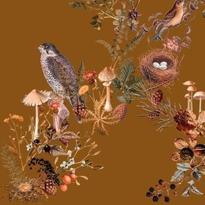 Birds in Woods Butterscotch // standard