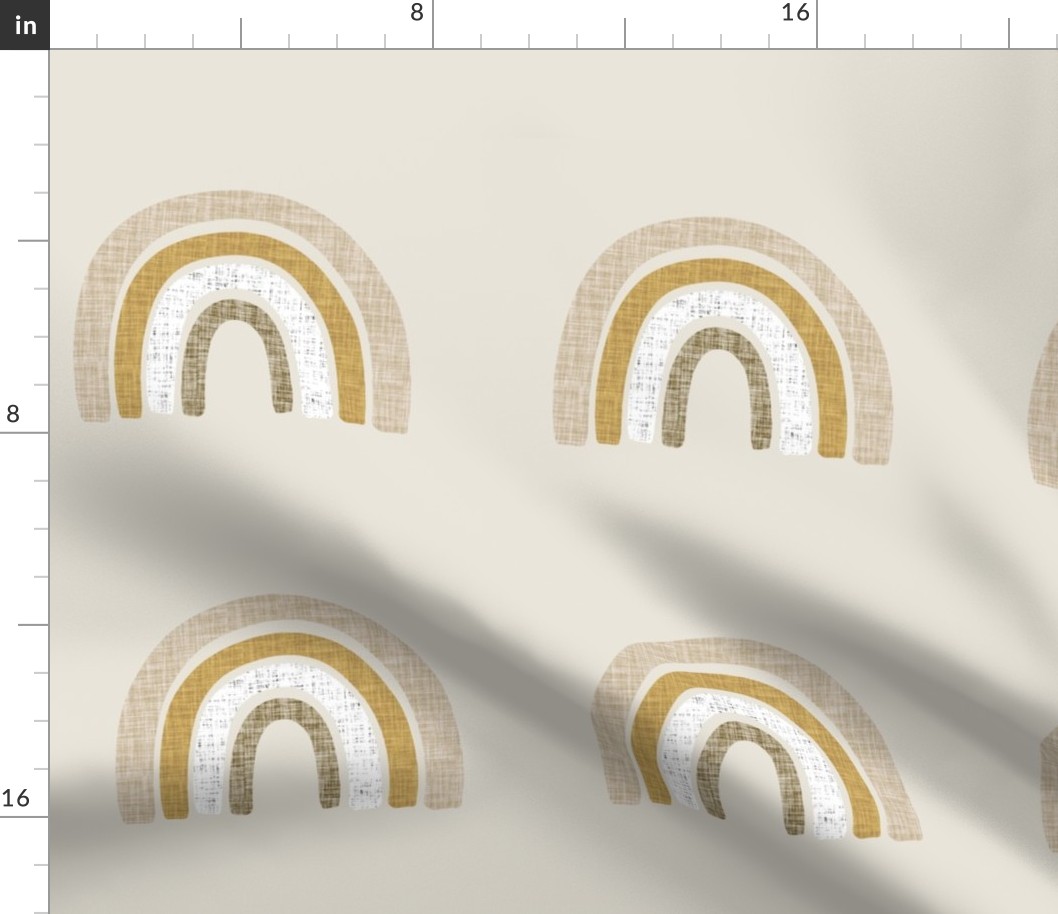 9" square: beige + tan linen rainbows on 13-1 at 70% // white, tortilla, 13-2, pearwood