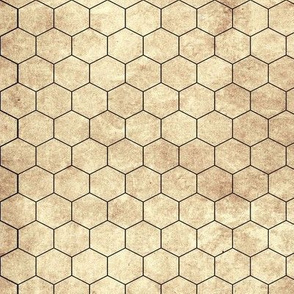 Tabletop Game Mat Hex Parchment