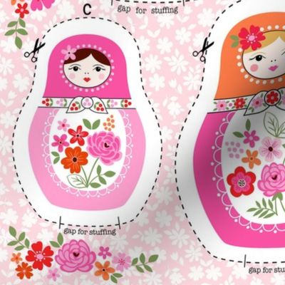 Nesting dolls cut and sew