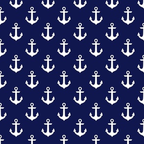 Anchor Navy and white 