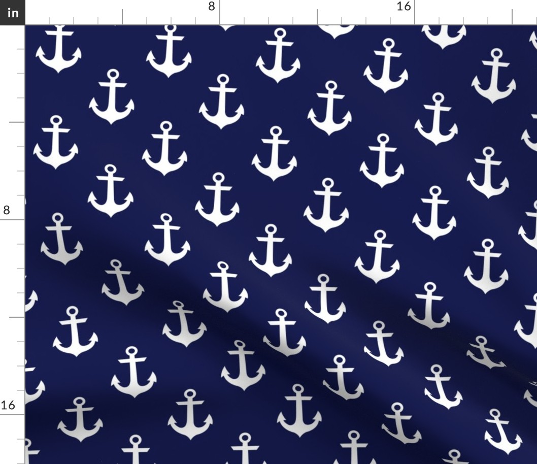 Anchor Navy and white 